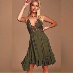FP One Adella Mini Slip Dress - NWT